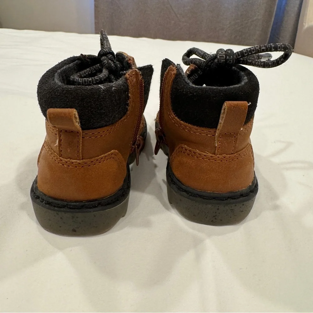 Zara Baby Lace Up Brown Boots - Size 21 (5.5)